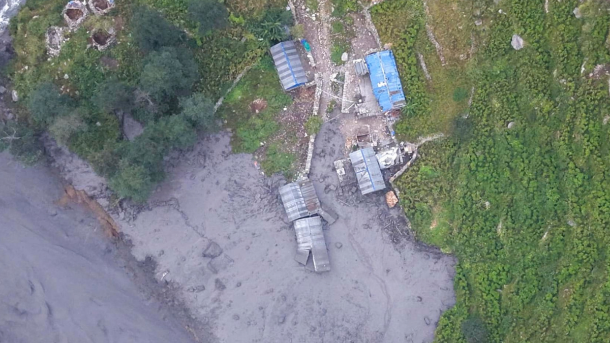 Nueva inundación en Nepal por desbordamiento del río Budhi Gandaki.