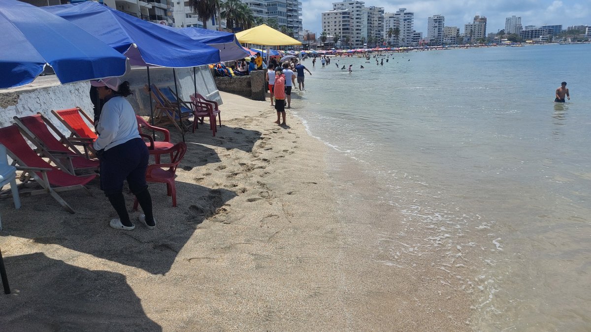Aunque durante el feriado se presentó un periodo de oleaje, no hubo mayores inconvenientes con los turistas