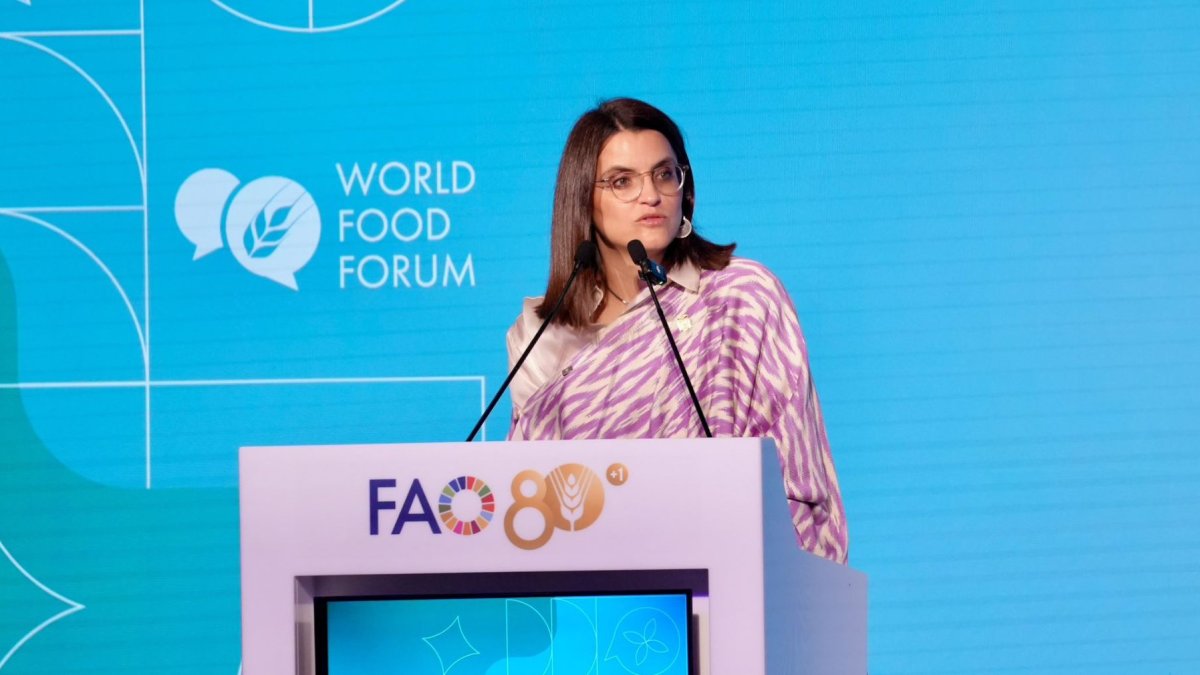 María José Pinto lidera a Ecuador en la FAO, este 12 de octubre, en Roma, para atraer inversiones.