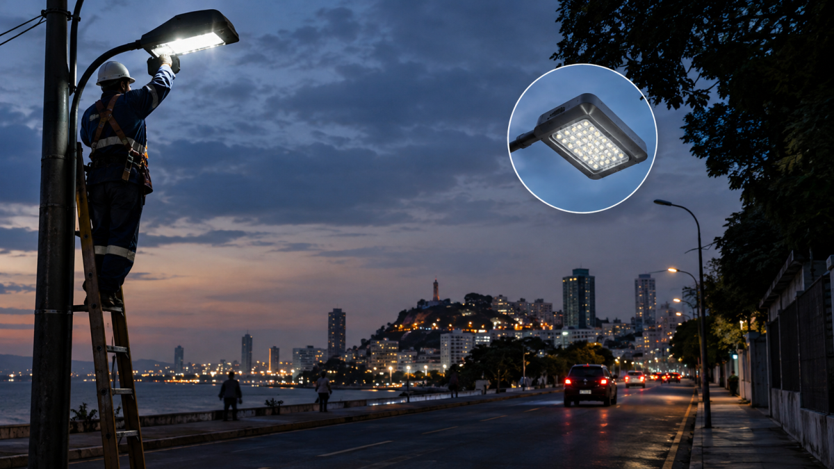 La iluminación de calles plantea desafíos de seguridad y eficiencia energética.
