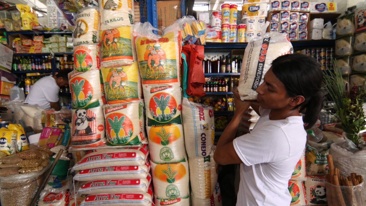 El precio del quintal del arroz sigue subiendo en Ecuador.