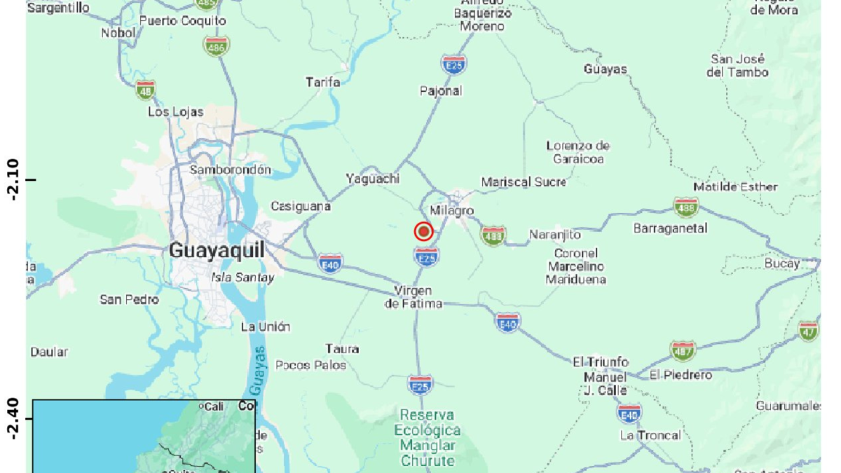 Temblor en Ecuador este 17 de octubre.