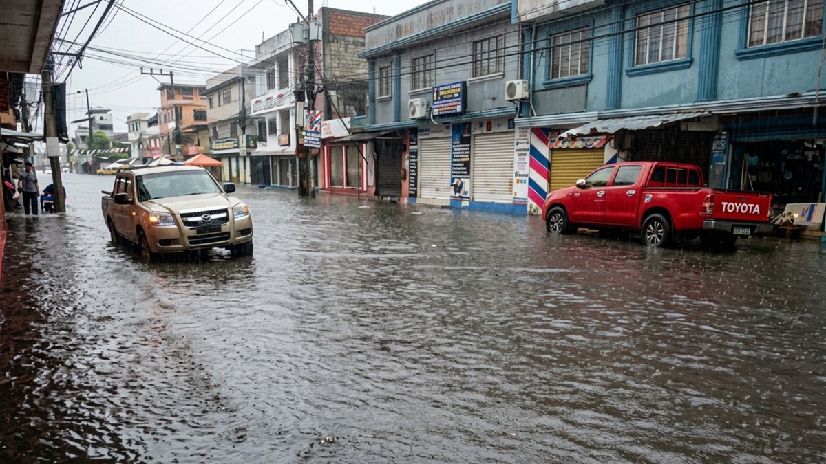 En la segunda etapa de El Recreo se evidenció acumulación de agua por la fuerte lluvia de este lunes 19 de octubre.