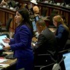 Ponente. La oficialista Ximena Peña sobrevivió a los intentos, encabezados por Roberto Gómez, de CREO, de deponerla como ponente del proyecto.