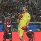 Pinos atajó un penal en la final de Copa Sudamericana que conquistó con Independiente del Valle.