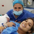 La niña nació a las 8:20 del lunes 6