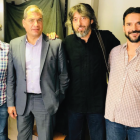 Fundadores del Celag junto al expresidente Rafael Correa.