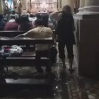 La Catedral de Guayaquil se llenó de agua con la lluvia que ocurrió la noche de miércoles 26 de febrero de 2020.