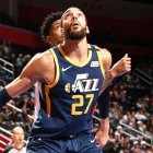 Rudy Gobert, jugador de los Jazz, quien dio positivo por coronavirus.