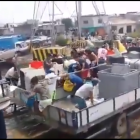 Hecho. El suceso ocurrió el lunes 13 de abril en el muelle de La Fragata, en el sur.