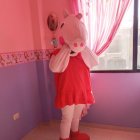 Pepa Pig fue el personaje que Cristina, de 6 años, deseaba conocer.
