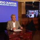 El presidente Moreno emitió el mensaje desde el Palacio de Carondelet.