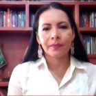 La presidenta del CNE, Diana Atamaint, dio a conocer las opciones de forma de sufragar que se han presentado