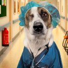 Robin, un perro mestizo que fue rescatado y forma parte del club.