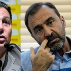 Carlos Alfaro Moreno (i), presidente de Barcelona contó una anécdota junto al titular de Emelec Nassib Neme.