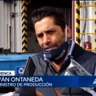 Ontaneda. Una lección de bioseguridad con el barbijo en el cogote.