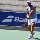 El actual # 2 del mundo retomó las actividades en las canchas de su academia, ubicada en Mallorca, España.