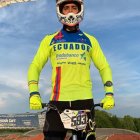 El bicicrosista Alfredo Campo retomó los entrenamientos en pista, tras dos meses de paralización por la pandemia de coronavirus