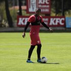 El delantero Edson Montaño cumplió con su primer entrenamiento como jugador del Independiente del valle