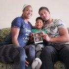 Lissette Antes tiene tres meses de embarazo. Junto a su esposo y su primero hijo muestra el eco de su segundo bebé, cuyo sexo aún no conocen.