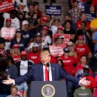 Donald Trump habló en un mitin de campaña en Tulsa, Oklahoma.