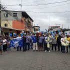 El cortejo fúnebre recorrió Naranjal antes del entierro del exmarcapunta de Emelec