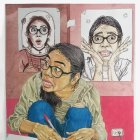 El retrato a Andrea Moreira lo realizó Daniel Ochoa, como parte del proyecto.