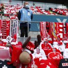 En mayo se disputaron algunos partidos del torneo regional pero con gradas totalmente vacías, solo con las gradas vestidas con las camisetas de los equipos que simulaban al público.