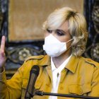 La alcaldesa, en un acto en el Salón de la Ciudad, el pasado 4 de agosto.