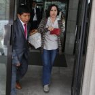 La exministra de Obras Públicas María de los Ángeles Duarte se presentó voluntariamente a rendir la versión en la Fiscalía.
