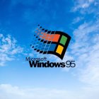 El logo de Windows 95.