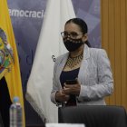 La titular del organismo electoral estuvo hoy en la Delegación Electoral del Guayas.