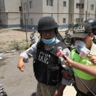 El exsecretario jurídico de la Presidencia de Correa a la salida de la PJ, en Guayaquil.