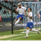 Figura. El guayaquileño en la actualidad (i) es el artillero del Sochi ruso con 7 goles.