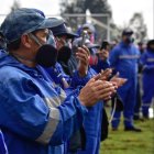 Los trabajadores de Emaseo mantienen sus labores diarias.