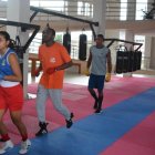 Concentración. Los boxeadores tricolores han pasado trabajando 76 días en Tena.