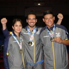 Nathaly Paredes, Alberto Miño, Emiliano Riofrío ganaron en el oro por equipos en los Juegos Bolivarianos de Santa Martha, Colombia 2017, sin imaginar que tiempo mas tarde iban a estar juntos en las Bundesliga.