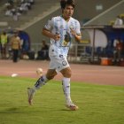Fernando Gaibor, volante del Equipo de la Ciudad, debutó en el triunfo de su equipo 4-12 sobre Aucas.