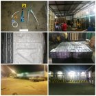 Fotos tomadas por la Policía durante el allanamiento a la empresa donde estaba la droga.