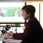 La titular del FMI, Kristalina Georgieva, durante una videoconferencia en días pasados.