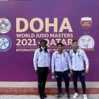 Tricolor. El equipo nacional en Doha, Catar, llegó ayer y está integrado por Vanessa Chalá, el entrenador José Romero y Lenin Preciado.