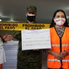 La presidenta del CNE, Diana Atamaint, encabezó un recorrido por las instalaciones del Instituto Geográfico Militar (IGM).