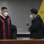 Autoridad. Iván Saquicela jura en el cargo de presidente de la Corte Nacional de Justicia.