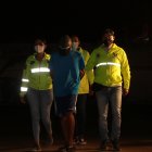 Alias Ñorqui cuando lo sacaban de la Policía Judicial del Guayas.