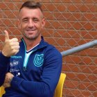 Damián Díaz, volante nacionalizado ecuatoriano, estuvo en el último microciclo de Gustavo Alfaro.
