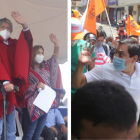 Ambos candidatos arrancaron su campaña en Quito.