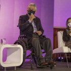 La primera dama, Rocío González, y el presidente Lenín Moreno en un evento en octubre del año pasado.