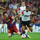 Antonio Valencia jugó la final de la Champions League ante el Barcelona de Lionel Messi