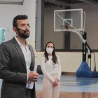 Sebastián Palacios este martes 25 de mayo junto a María Belén Aguirre durante su presentación oficial en la capital.