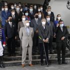 El presidente Lasso se tomó una foto junto con el ministro Monge y los gobernadores.